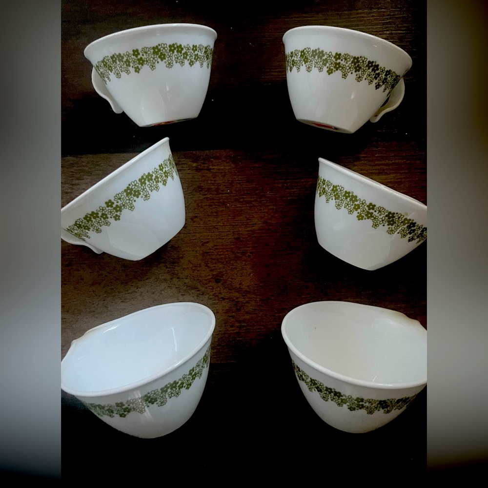 Corning, teacups vintage
